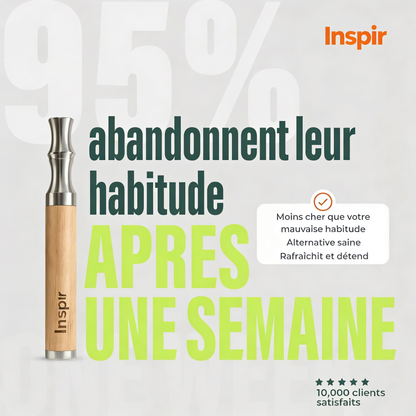 95% des utilisateurs INSPIR abandonnent leur mauvaise habitude après une semaine – 10 000 clients satisfaits