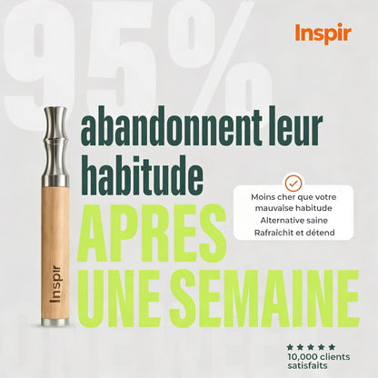 95% des utilisateurs INSPIR abandonnent leur mauvaise habitude après une semaine – 10 000 clients satisfaits